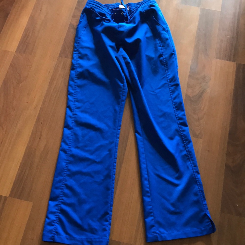 Electric blue scrub pants